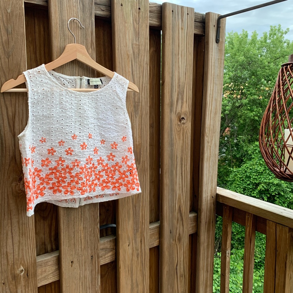 Fifty Street Eyelet Crop Top